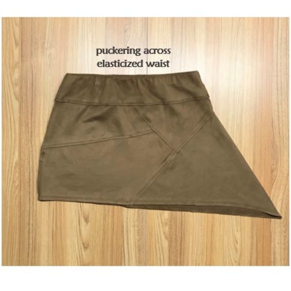 Free People Liberty Garden vegan suede brown skirt - Picture 2 of 5